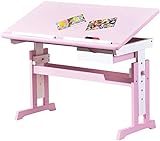 Links 99800350 Kinderschreibtisch Schülerschreibtisch Schreibtisch Kinderzimmer Tisch, rosa - 11