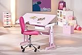 Links 99800350 Kinderschreibtisch Schülerschreibtisch Schreibtisch Kinderzimmer Tisch, rosa - 12