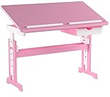 Links 99800350 Kinderschreibtisch Schülerschreibtisch Schreibtisch Kinderzimmer Tisch, rosa - 18