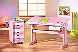 Links 99800350 Kinderschreibtisch Schülerschreibtisch Schreibtisch Kinderzimmer Tisch, rosa - 15