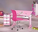 Links 99800350 Kinderschreibtisch Schülerschreibtisch Schreibtisch Kinderzimmer Tisch, rosa - 16