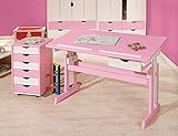 Links 99800350 Kinderschreibtisch Schülerschreibtisch Schreibtisch Kinderzimmer Tisch, rosa - 2