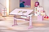 Links 99800350 Kinderschreibtisch Schülerschreibtisch Schreibtisch Kinderzimmer Tisch, rosa - 10