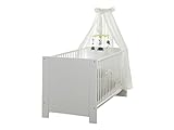 trendteam Babyzimmer 3-teiliges Komplett Set Olivia in Weiß mit viel Stauraum und pflegeleichten Oberflächen - 3