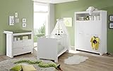 trendteam Babyzimmer 3-teiliges Komplett Set Olivia in Weiß mit viel Stauraum und pflegeleichten Oberflächen - 5