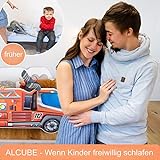 Alcube | Kinderbett Auto-Bett Feuerwehr | 140 x 70 cm | mit Rausfallschutz, Lattenrost und Matratze | MDF beschichtet - 7