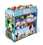 Spielzeugregal - Standregal - Aufbewahrungsregal 6 Boxen mit Motivauswahl (Mickey Mouse) - 