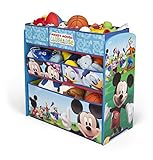 Spielzeugregal - Standregal - Aufbewahrungsregal 6 Boxen mit Motivauswahl (Mickey Mouse) - 