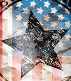 Aminata - coole Teenager-Bettwäsche USA Flagge 135x200 cm Baumwolle Amerika-Motiv amerikanische Bettwäsche USA-Motiv Vintage Jungen Mädchen Teen Star Texasstern - 