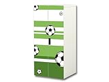 "Fußball" Aufkleber-Set passend für den Kinderzimmer Schrank STUVA von IKEA (Korpus: 60 x 128 cm) - SC04
