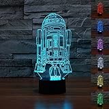SmartEra® Star Wars Force Awaken 7 Farbwechsel Roboter R2D2 Touch-3D optische Täuschung LED-Schreibtischlampe