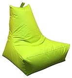 Mesana XXL Lounge-Sessel, ca. 100x90x80 cm, Sitzsack für Outdoor & Indoor, wasserabweisend, viele verschiedene Farben, apfelgrün